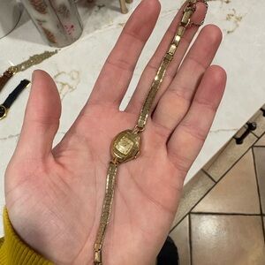 Gold Vintage bulova women watch 10k rolled gold